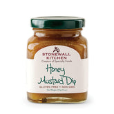 Stonewall Kitchen Honey Mustard Dip with pretzels for dipping and snacking.