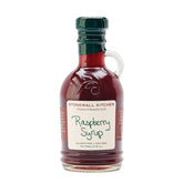 Stonewall Kitchen Raspberry Syrup bottle front for breakfast and desserts.
