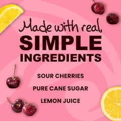 Stonewall Kitchen Sour Cherry Jam stirred into vanilla ice cream.