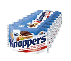 Storck Knoppers 8-pack wrapped bars for on-the-go snacking and sharing