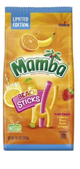 Storck Mamba Beach Sticks packaging on display for summer gatherings