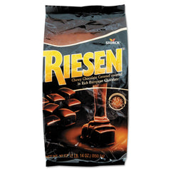 Storck Riesen caramel candies with 45% cacao chocolate, perfect for dessert trays and coffee breaks.