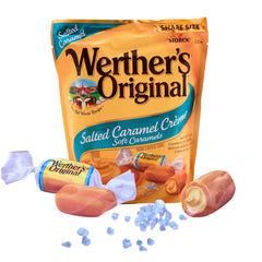 Shareable size bag of Werther's Original caramels ready for gatherings.