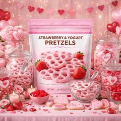 Strawberry Yogurt Pretzel Delights close-up of coating and texture
