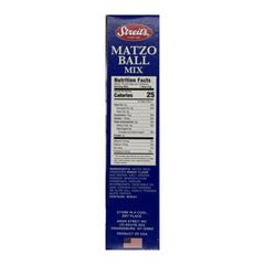 Streit's Matzo Ball Mix ingredients box highlighting no MSG and non-GMO.