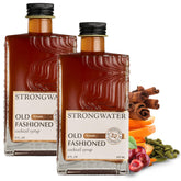 Strongwater Old Fashioned Mix bottle on bar ready for quick cocktails