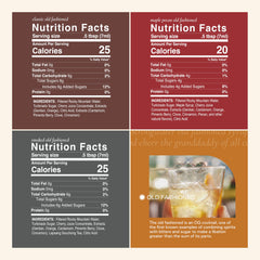 Strongwater Old Fashioned Mixer label closeup highlighting craftsmanship and flavor.