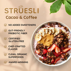 Struesli tiger nuts close-up emphasizes crunchy texture.