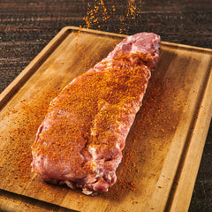 Stubbs Texas All-Purpose Rub steak seasoning close-up adds crust.