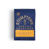 Stumptown Founder's Blend organic whole bean bag for everyday brewing.