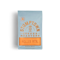 Stumptown Holler Mountain organic coffee bag, premium whole beans for versatile home brewing.