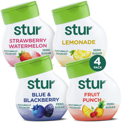 Stur Founder's Favorites variety pack bottles front view for zero-calorie flavoring