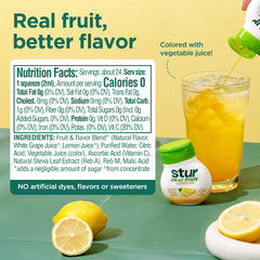 Stur Lemonade pours smoothly, delivering flavor without sugar.