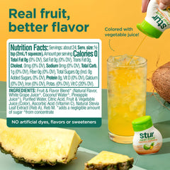 Stur Coconut Pineapple pour shows quick mix for on-the-go hydration