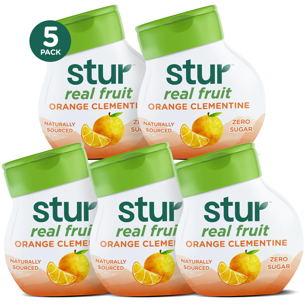 Stur Orange Clementine bottle for zero calorie hydration with vitamin C.