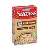 SUCCESS Boil-in-Bag Brown Rice package for quick, convenient meals.