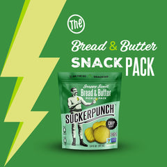SuckerPunch dill pickles chip-cut in compact pack, vegan and non-GMO snack