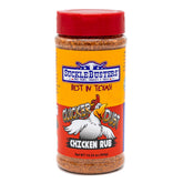 SuckleBusters Clucker Dust bottle front shows chipotle flavor for chicken