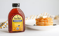 Sue Bee honey pairs with tea or wine; versatile natural sweetener.