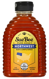 Sue Bee Local Northwest Honey bottle shows pure, unfiltered sweetness from regional beekeepers.