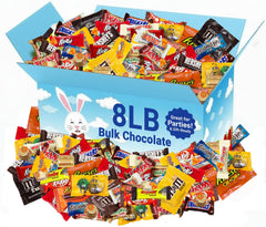 SUGADELIC assorted chocolate variety pack display for parties and gatherings, offering crowd-pleasing flavors.