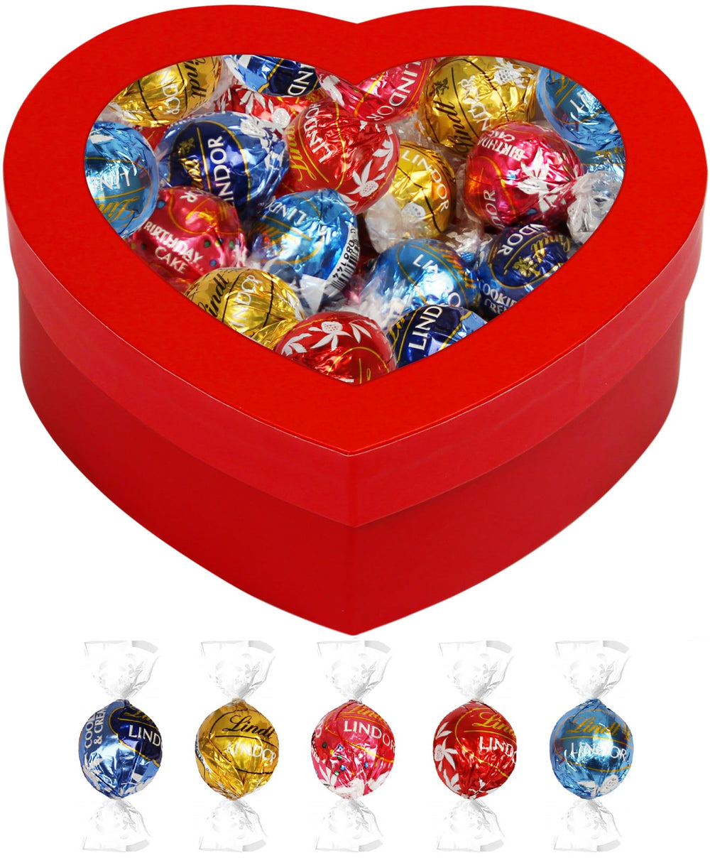 SUGADELIC heart-shaped chocolate truffles gift box, ideal for gifting and sharing.