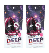 Sugar Splash DEEP gag suppressing sucker purple raspberry pack front shows date-night friendly design