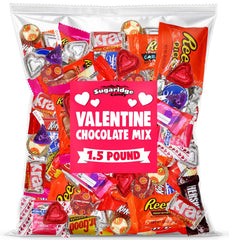 Sugaridge Valentine chocolates in a bulk bag for easy classroom sharing