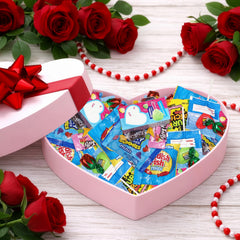 Sugaridge Valentine candy assortment displays diverse flavors for parties