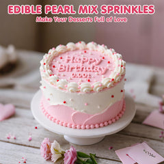 Sugarzy pearl sprinkles for cake decor on cupcakes and cookies