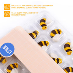 Sujoygar candy bees for macarons provide elegant, tasteless accents.