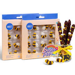 Sujoygar edible bee decorations for cakes add playful touch to birthdays and baby showers.
