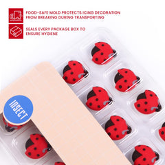 Sujoygar ladybug toppers decorating cupcakes with whimsy