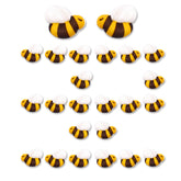 Sujoygar Royal Icing Bee Sprinkles on cupcakes creates charming bee-themed cake décor.