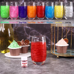 Sujoygar Ruby Red glitter on strawberries creates vibrant toppings