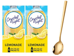 Sukkar Pasha Crystal Light On The Go Natural Lemonade 2-pack – convenient, low-calorie refreshment.