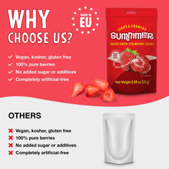 Summmmer freeze-dried fruit snacks on the go, portable and mess-free