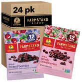 Sun-Maid Farmstand Reserve variety pack on-the-go snacking with fruity berry mix.