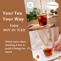 Sun Right winter melon tea prepared in glass
