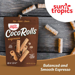 Sun Tropics CocoRolls Espresso travel pack for on-the-go snacking.