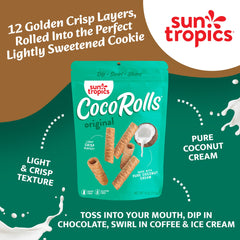 Sun Tropics CocoRolls Original on a shared snack plate.
