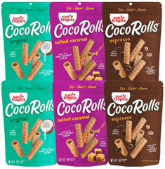 Sun Tropics CocoRolls variety pack front view for sharing and on-the-go snacking