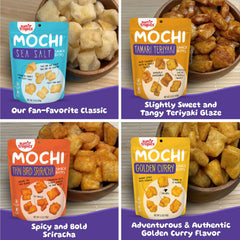 Sun Tropics Mochi Snack Bites Thai Bird Sriracha – tangy heat in a crunchy bite