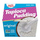 Sun Tropics Tapioca Pudding Original pack of six cups, ready for quick snacking.