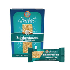 Sunbelt Bakery Snickerdoodle Chewy Granola Bars texture close-up with cinnamon specks