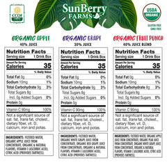 Sunberry Farms Fruit Punch juice box, vibrant flavor for lunch boxes.