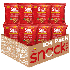 SunChips Garden Salsa bag front highlighting whole grains for a crunchy snack