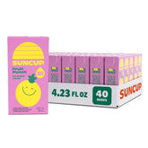 Suncup fruit punch juice box with straw attached for easy school lunches.