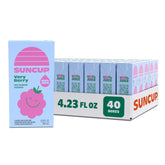 SunCup very berry juice box with straw offers convenient lunchbox hydration for kids.