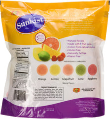 Assorted flavors of Sunkist Fruit Gems in a colorful mix